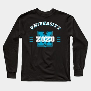 zoom university 2020, blue sky Long Sleeve T-Shirt
